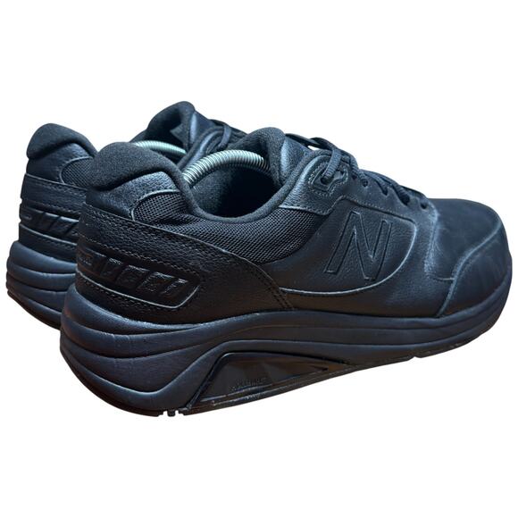 NEW BALANCE 928v2 Men’s 12D Walking Shoe Black Leather Cushioned Lace Up Sneaker - Picture 6 of 13